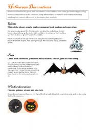 English Worksheet: Halloween activities (set 3/9)