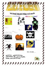 English Worksheet: halloween part huuuuuuuuuuuuuu.....