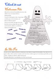 English Worksheet: Halloween activities (set 8/9)