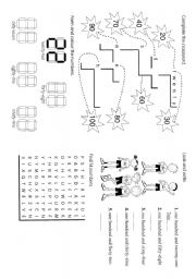 English Worksheet: Numbers