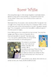 English Worksheet: Snow White