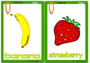 English Worksheet: Fruit flashcards 1