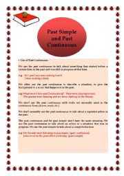 English Worksheet: Past Continuous and Past Simple