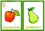 English Worksheet: Fruit flashcards