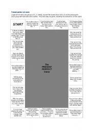 present perfect boardgame