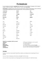 English worksheet: Compound words