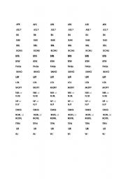 English Worksheet: Internet Abbreviations