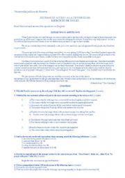 English worksheet: selectivity exam