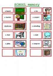 English Worksheet: SCHOOL MEMORY !!!!!!!!!!!!!!!!!!!! 1/3