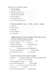 English Worksheet: Present simple