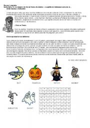 English Worksheet: Halloween