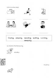English worksheet: Doing verbs