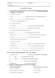 English Worksheet: present simple/continuous/future and hooscopes