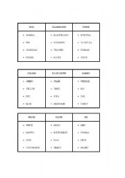 English Worksheet: Taboo 3