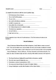 English worksheet: Tags