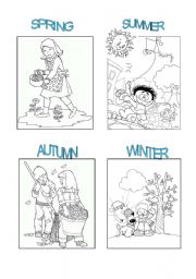 free coloring pages of 4 seasons