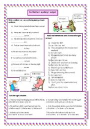 English Worksheet: Practise so/neither!