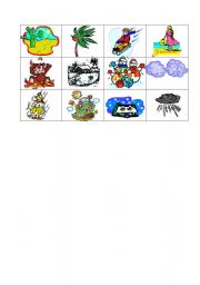 English Worksheet: Cards for weather board game