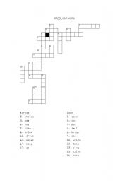 English Worksheet: Irregular Verbs 