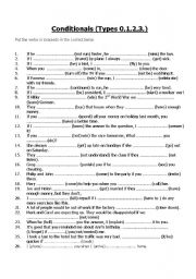 English Worksheet: mixed Conditionals
