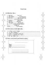 English worksheet: Tests/ Grammar