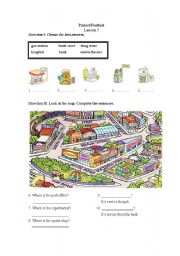 English Worksheet: Where is the hospital?