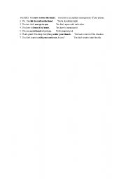 English Worksheet: Body Parts Idioms