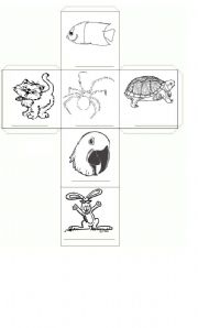 English Worksheet: Animal dice