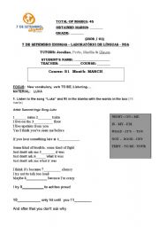 English Worksheet: Luka song