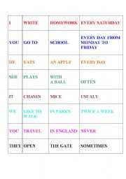 English Worksheet: Present Simple for Kids