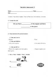 English worksheet: test