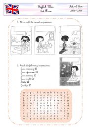 English Worksheet: Parts of the day