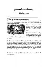 English Worksheet: Halloween