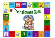 English Worksheet: THE HALLOWEEN GAME