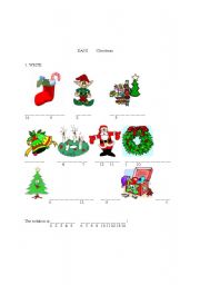 English worksheet: Easy Christmas