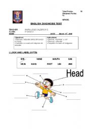 diagnostic test for elementary school students (4th grade)