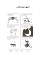 English Worksheet: Halloween Quiz