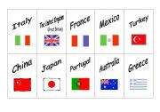 Countries and nationalities - pairs game 1