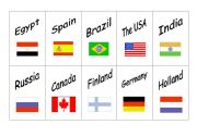 Countries and nationalities - Pairs game 3