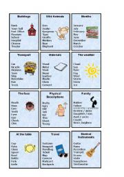 English Worksheet: zig zag game