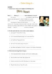 English Worksheet: Future Going to