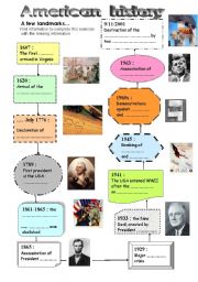English Worksheet: American history