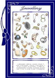 English Worksheet: Jewellery