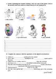 English worksheet: Part II of the English House test