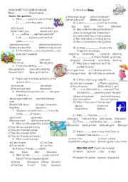 English Worksheet: conditionals-future tense-present tense-vocabulary