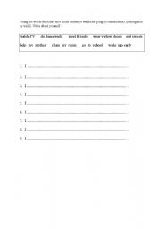 English Worksheet: be going to