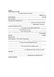 English Worksheet: Mutual Dictation