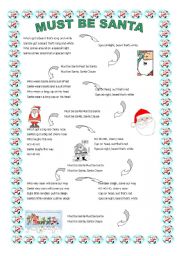 English Worksheet: CHRISTMAS SONG