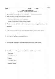 English worksheet: planet Earth from Pole to Pol