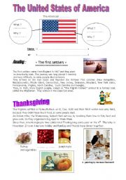 English Worksheet: The USA